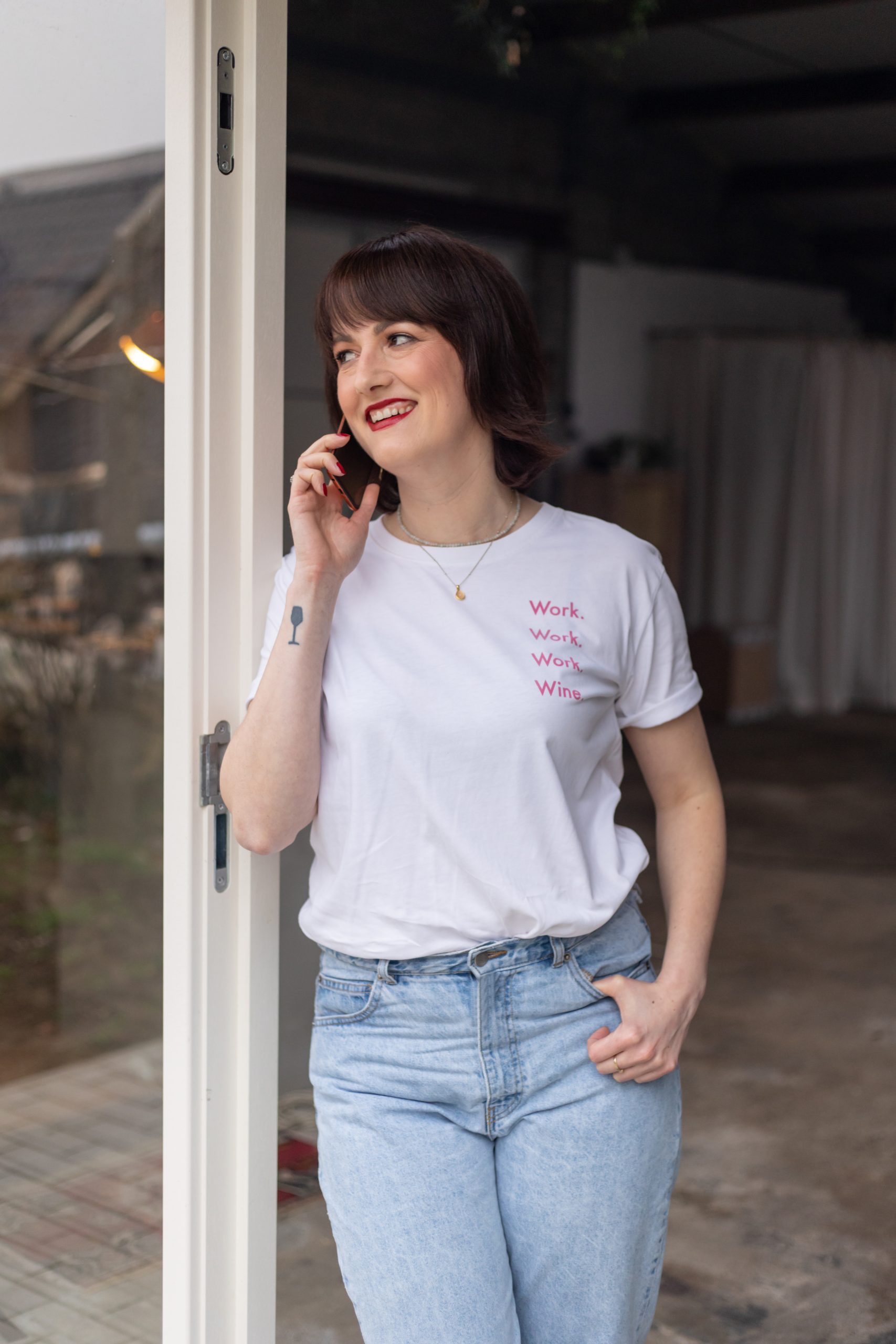 spijkerbroek brandingshoot